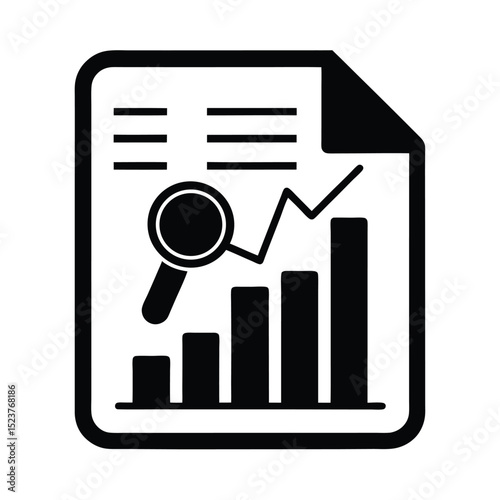 Research Report Icon Vector Illustration