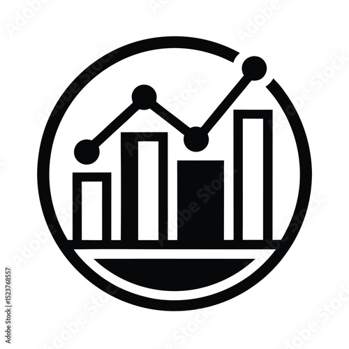 Sales Analytics Icon Vector Illustration