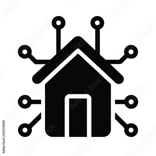 Smart Home Hub Icon Vector Illustration