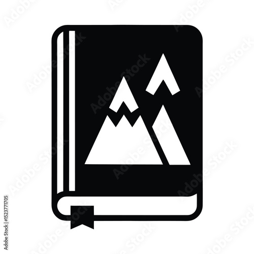 Weatherproof Trail Logbook Icon Vector Illustration