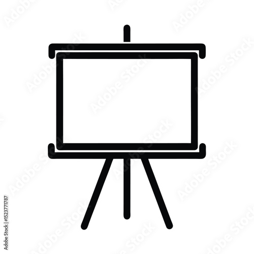 Whiteboard Icon Vector Illustration