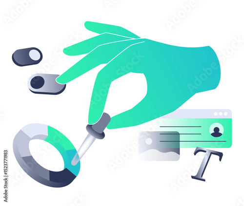 Web design- selecting a color with a dropper