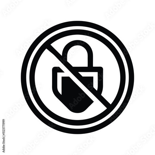 Access Denied Icon Vector Illustration