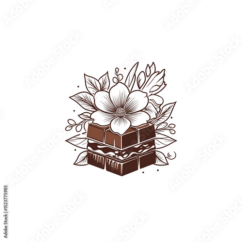 flower and chocolate logo