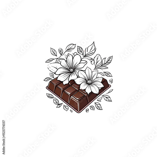 flower and chocolate logo