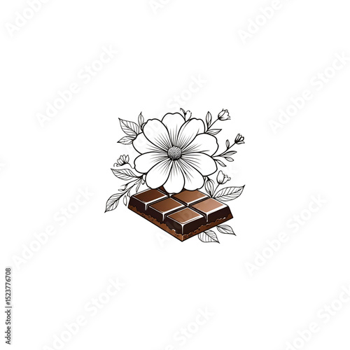 flower and chocolate logo
