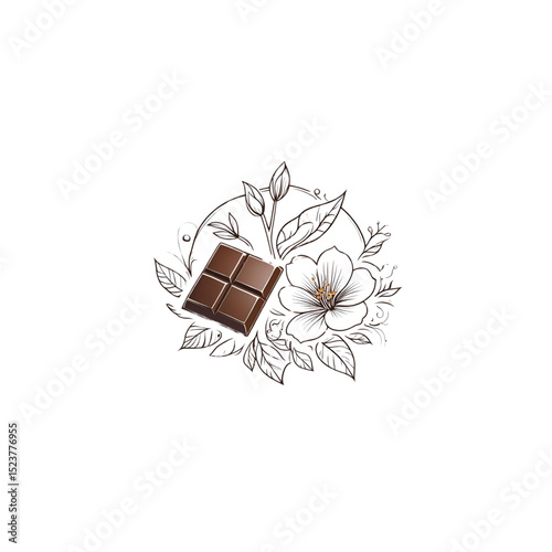 flower and chocolate logo