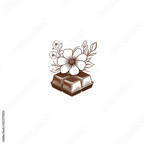 flower and chocolate logo