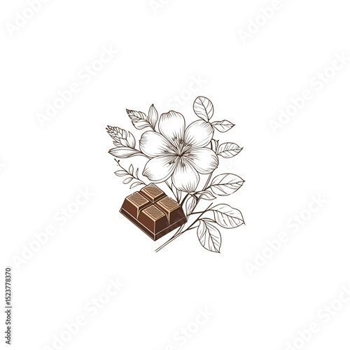 flower and chocolate logo