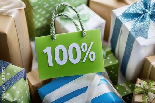 One hundred percent off sale on gifts photo