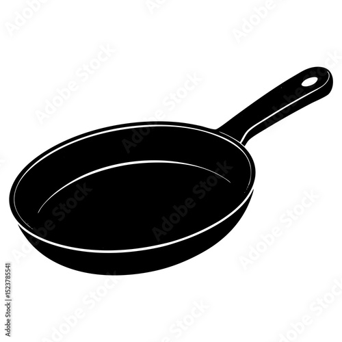 frying pan isolated on white
