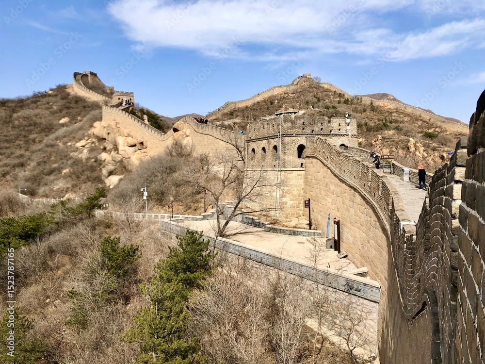 Fototapeta premium China Beijing, The Great Wall, tourist attractions