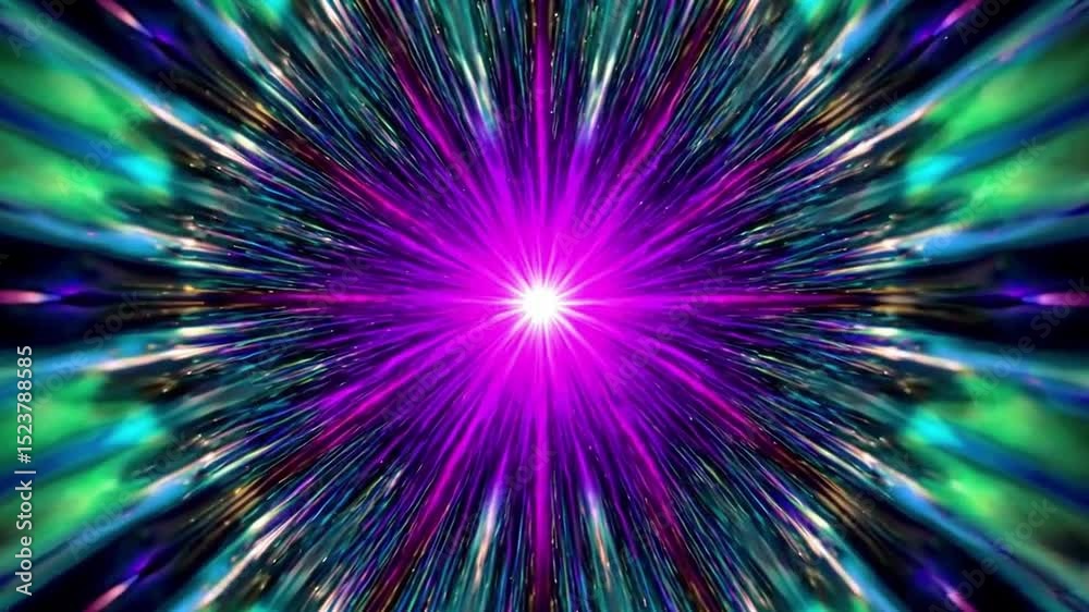 Dynamic light leaks shifting in mesmerizing kaleidoscopic patterns