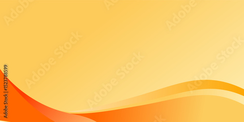 Abstrack wave yellow orange . flayer . presentation