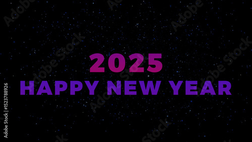 Happy New Year 2025 Countdown Animation with Fireworks, Sparkles & Festive Celebrations - New Year Eve Countdown, 2025 Countdown Timer, Holiday Party, Countdown to New Year's Day 2025 4K.