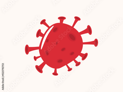 Virus icon in clean vector style