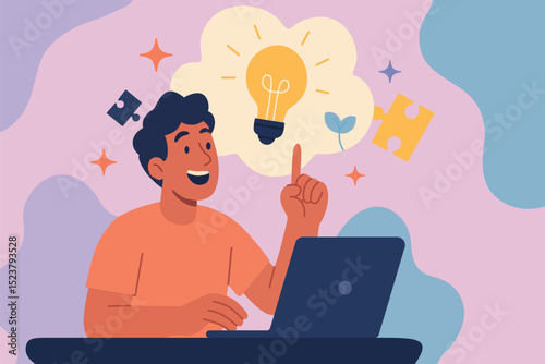 Creative Idea Generation
Problem Solving and Innovation
Inspiration and Brainstorming Session
New Idea Concept
Eureka Moment