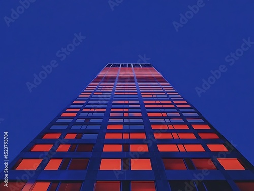 Architecture photography of a tall building with the blue sky