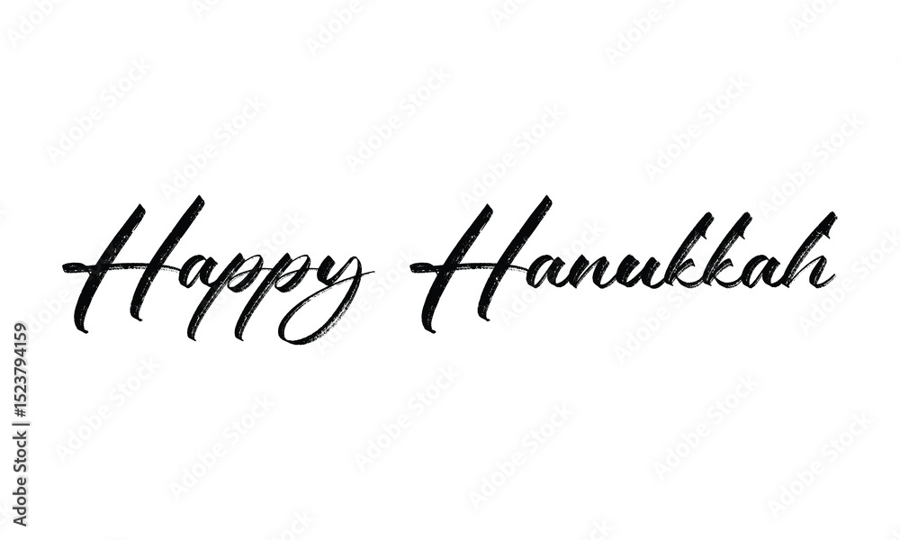Fototapeta premium Happy Hanukkah typography design vector, Happy Hanukkah text 