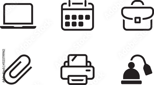 set of office icon