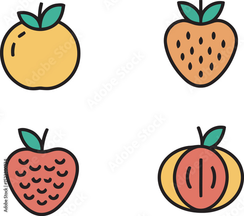 set of fruits
