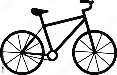 Bicycle silhouette vector illustration
