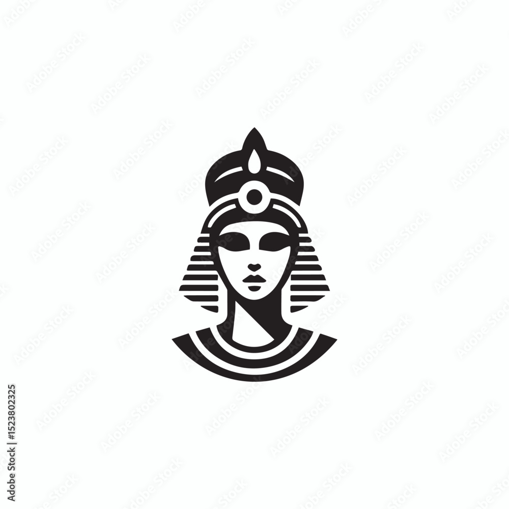 Fototapeta premium Queen cleopatra logo