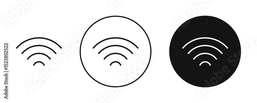 Wifi icon illustration vector symbol set
