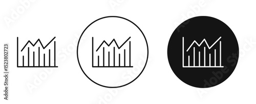 Stats icon illustration vector symbol set