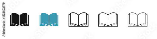 Book icon illustration vector symbol set