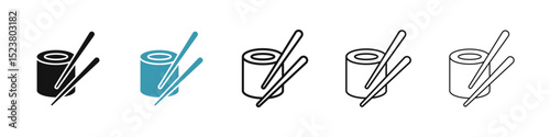 Sushi icon illustration vector symbol set