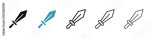 Sword icon illustration vector symbol set