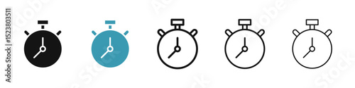 Stopwatch icon illustration vector symbol set