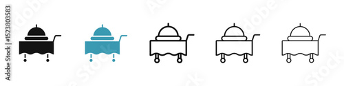 Room service icon illustration vector symbol set