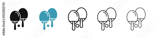 Ping pong icon illustration vector symbol set