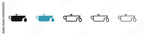 Oil can icon illustration vector symbol set
