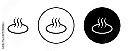 Onsen icon illustration vector symbol set