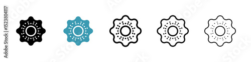 Microorganism icon illustration vector symbol set