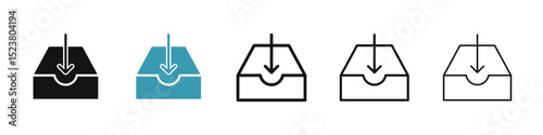 Inbox icon illustration vector symbol set