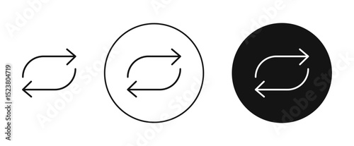 Exchange icon illustration vector symbol set