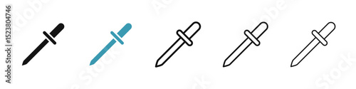 Eye dropper icon illustration vector symbol set