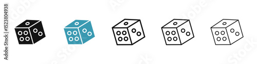 Dice icon illustration vector symbol set