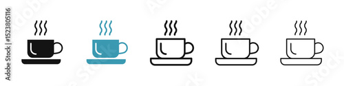Coffee icon illustration vector symbol set