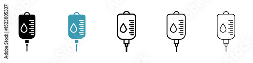 Blood transfusion icon illustration vector symbol set
