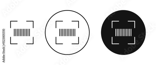 Barcode read icon illustration vector symbol set