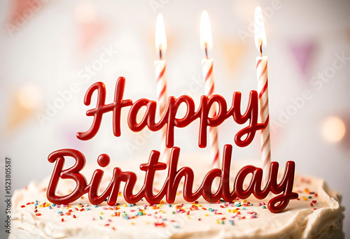 Happy Birthday Cake A Festive City Landscape of Joy