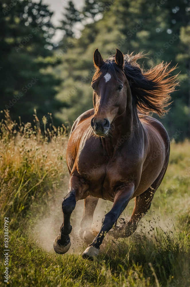 Obraz premium horse in the field