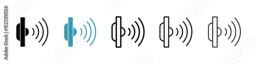 Infrared line icon in art style vector