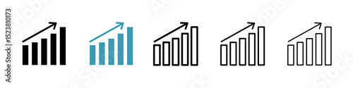 Stagflation line icon in art style vector