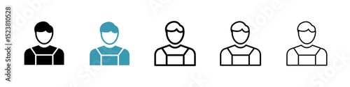 Tourist Guide line icon in art style vector